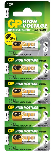 Батарейка - элемент питания GP Super 23AE/5BP